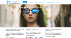 Desktop Screenshot of marketingmania.hu